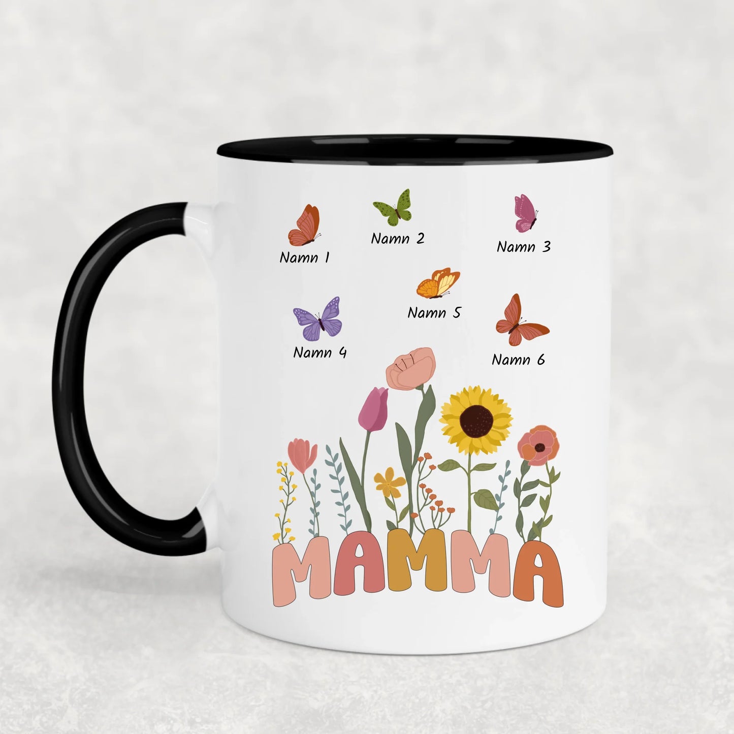 Fjärilar - Personlig mugg