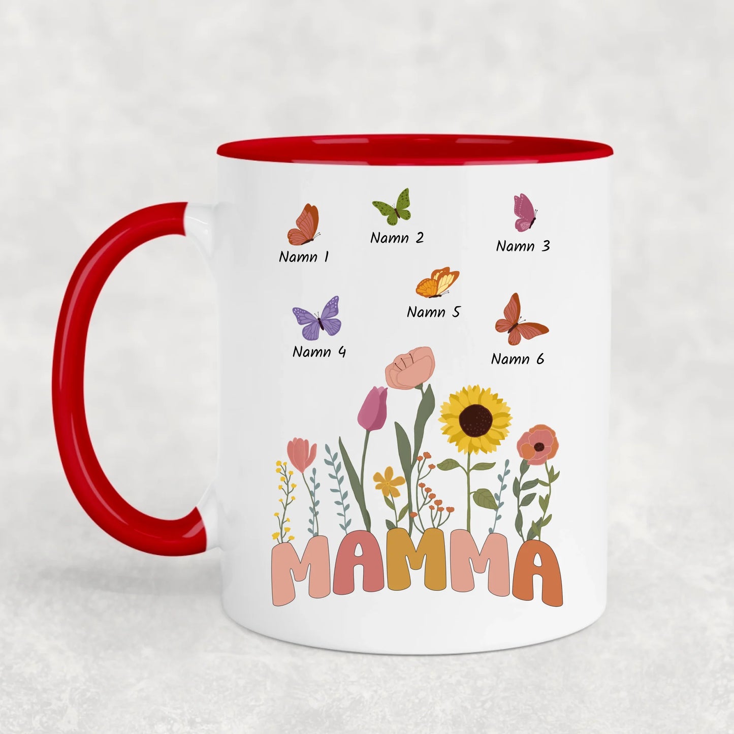 Fjärilar - Personlig mugg