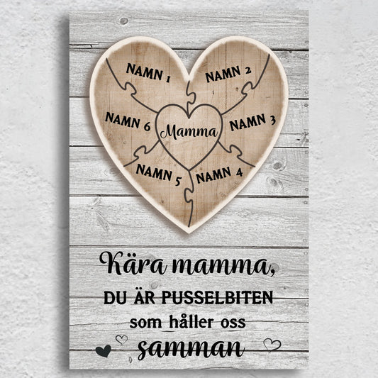 Pusselbit - Personlig canvas